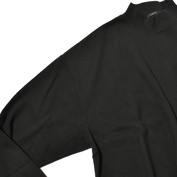 【SALE】LENO リノ MOCK NECK LONG T-SHIRT モックネックロングTシャツ ユニセックス